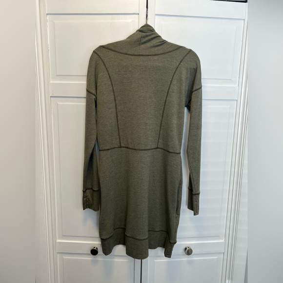 ZEROXPOSUR Cowl-Neck Sweatshirt Dress Size Women’s Large Color Green - Picture 5 of 9